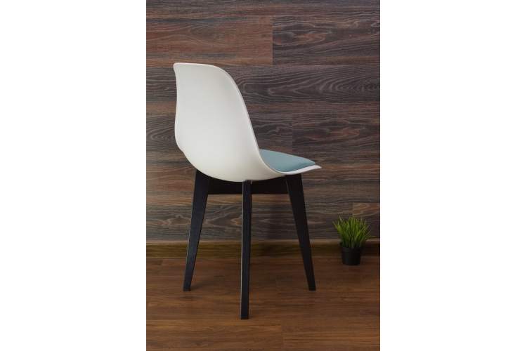 Стул Сашш чёрный /белый, бирюза-6