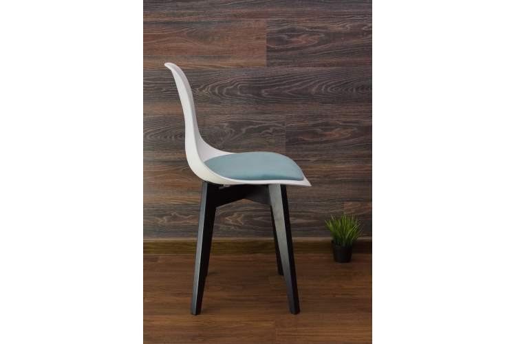 Стул Сашш чёрный /белый, бирюза-7