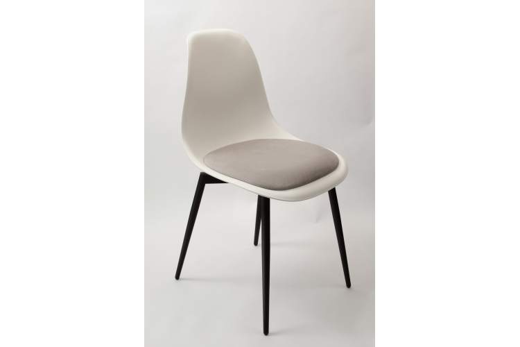 Стул Туссе чёрный /белый, серый-5