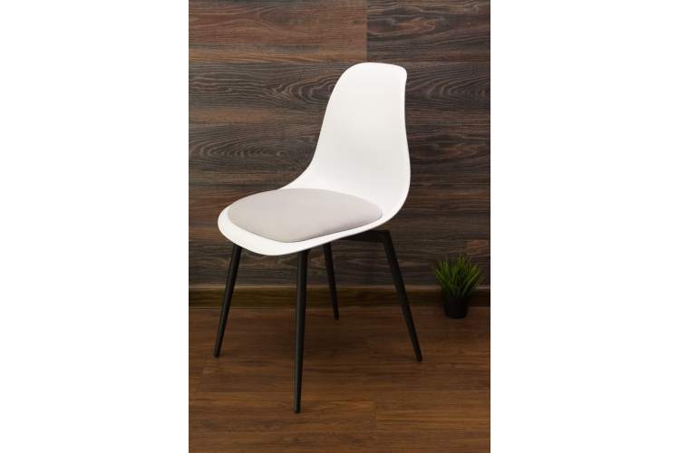 Стул Туссе чёрный /белый, серый-4