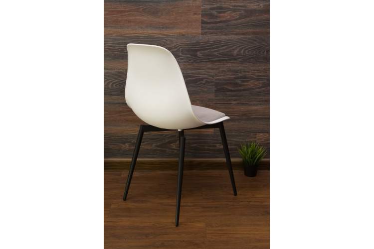 Стул Туссе чёрный /белый, серый-2