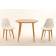 Стол Монте К 100 натур со стульями Сашш натур белый