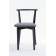 Стул Франк ПМ чёрное дерево/графит рогожка