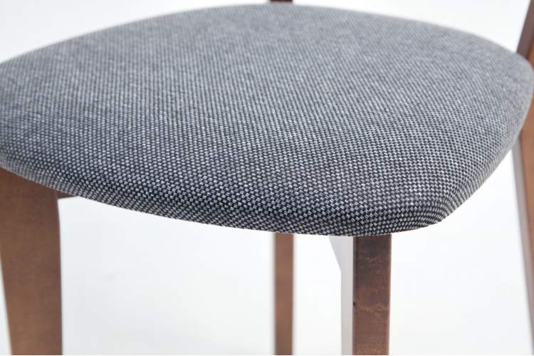 Стол Arki К 90 орех со стульями Франк ПМ орех/графит рогожка-10