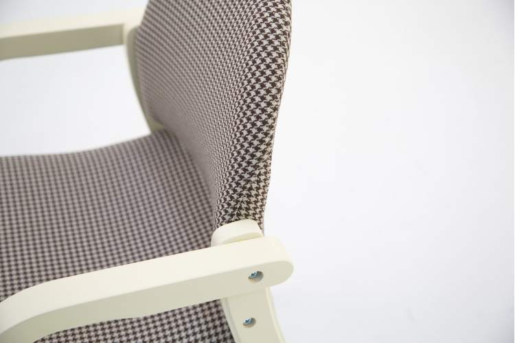 Стул-кресло Джуно 2.0 слоновая кость/гусиная лапка-4