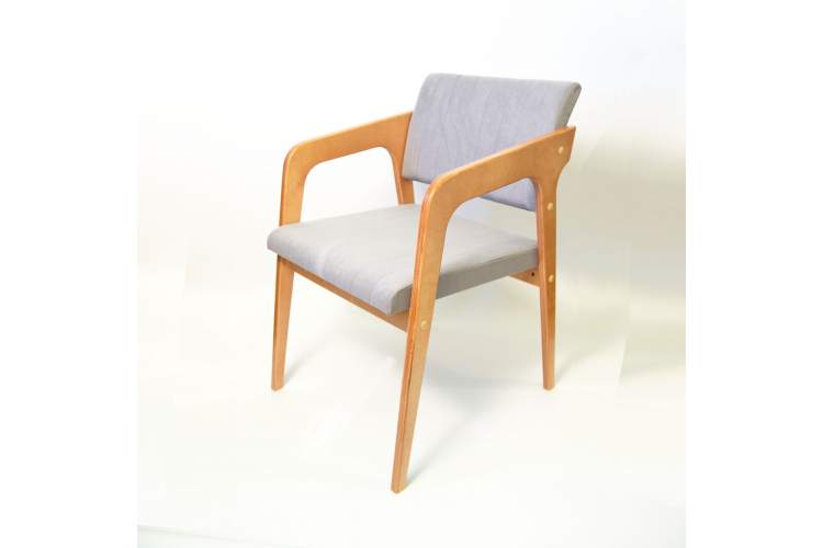 Стул-кресло Шадди натур/серый-26