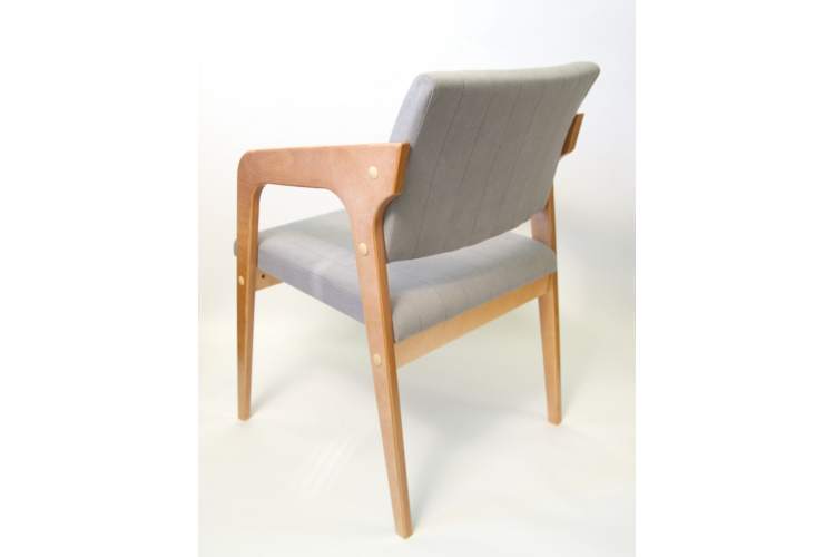 Стул-кресло Шадди натур/серый-3