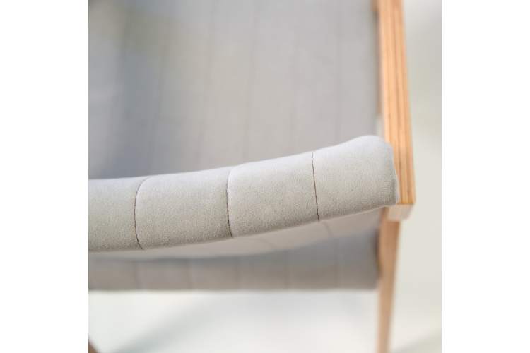 Стул-кресло Шадди натур/серый-18