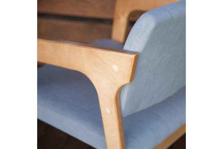 Стул-кресло Шадди натур/серый-11