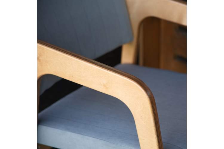 Стул-кресло Шадди натур/серый-10