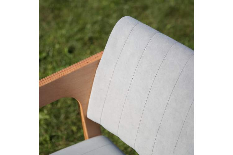 Стул-кресло Шадди натур/серый-7